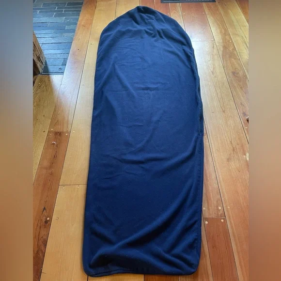Fleece Sleeping Bag Liner Navy Mummy Style - Picture 3 of 7